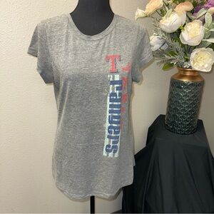 Texas Rangers MLB Gray Graphic Tee Shirt Campus Lifestyle XL Soft